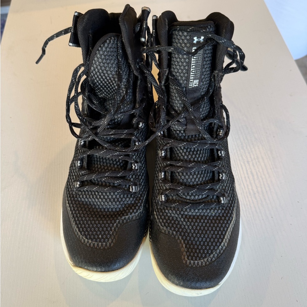 Under Armour Charged Mid Basketball Shoes | Black & White | Men’s 8.5